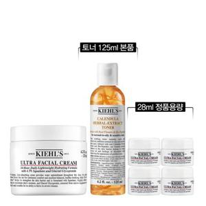 [4] 키엘 수분 장벽 크림 125ml 세트 (+28ml 정품용량, 토너 125ml 본품)