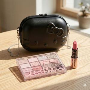 웨이크메이크 헬로키티 립 앤 아이키트(아이 팔레트+밤 스틱+레디백) 2COLO