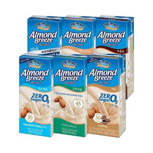 [신상ON 커피제로 출시] 아몬드브리즈 6종 오리지널/언스위트/초콜릿 外 190ml 48팩 골라담기