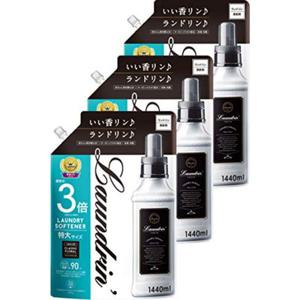 란도린 Laundrin 섬유유연제 리필용 클래식 플로럴 1440ml 3개 세트