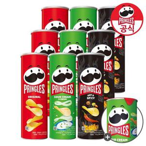 프링글스 110g 9개 (오리지날3/양파3/매운3) + 양파맛 53g