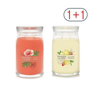 [본사정품/한정특가] 양키캔들 프리미엄 시그니처 자캔들(L) 1+1