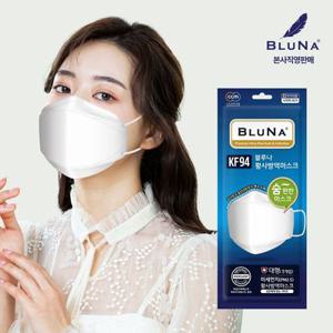 블루나 KF94 마스크 대형 화이트 블랙 30매