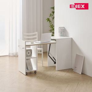 에넥스 E0 엔야 책상 인앤아웃 폴더블 확장형 ㅡ자형
