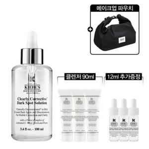 [4] 키엘 투명 에센스 100ml 세트(+12ml 추가증정, 클렌저 90ml, 메이크업 파우치)