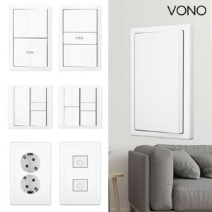국내용 유럽디자인 베코 보노 화이트 스위치 콘센트 커버 교체 융 스타일