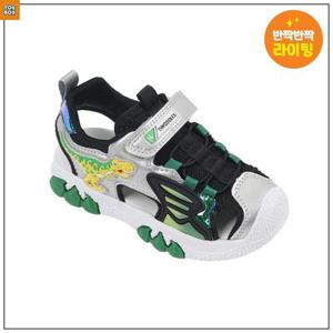 다이노솔즈 정글 티라노 샌들 키즈 그린 DNKCG1TSJT11GRN