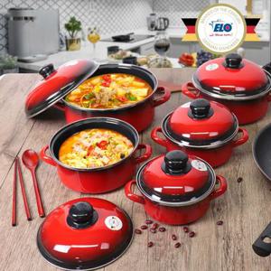 ELO 법랑냄비 5종세트 일반형 깊은형 인덕션 냄비세트 IH 편수 양수