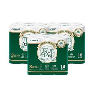 [수목제지] 트루마리 순수 30M 18롤 (총3팩)