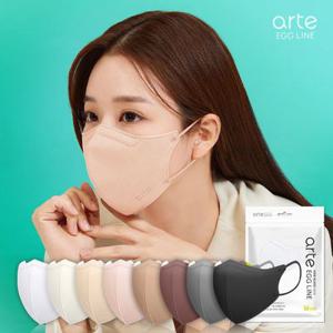 아르떼 에그라인 새부리형 컬러 마스크 중형 50매/100매
