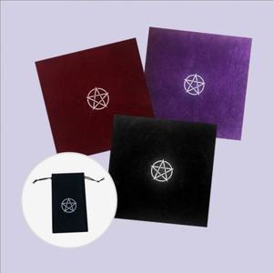 타로카드 보관 SET 테이블보 벨벳 스프레드천 보드게임 동양 도구 리딩 마법진 소품