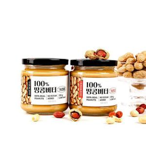 100% 땅콩버터 크런치 크리미 2종 1+1 골라담기