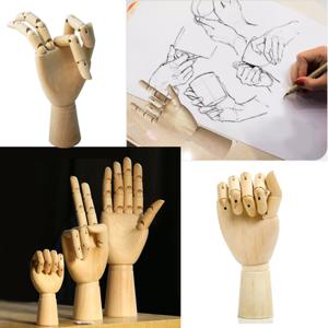 우드 손 마네킹 드로잉 소품 움직이는 손가락 관절 악세사리 착용샷 촬영 네일아트 연습용  미술 스케치