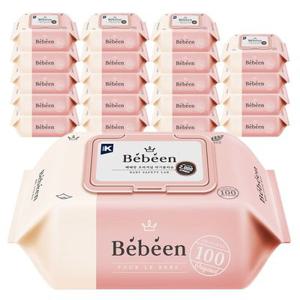 베베앙 아기물티슈 오리지널 캡형 100매 20팩