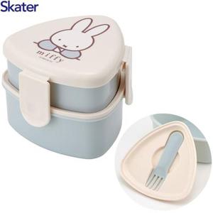 스케이터 미피 2단 도시락통 삼각김밥통 포크포함 500ml