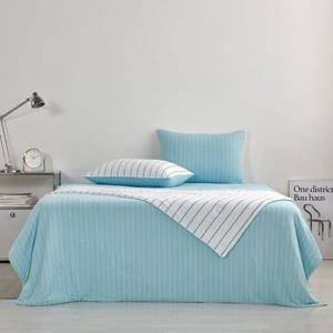 3도씨 익스트림쿨 찰떡아이스 냉감 싱글 차렵이불 민트스트라이프_CV0226065