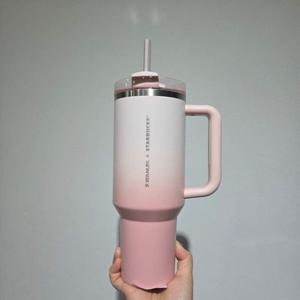 스타벅스 SS 스탠리 핑크 켄처 텀블러 1183ml 1리터 대용량 이름 각인