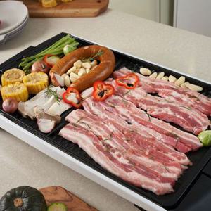 해마루 분리형 와이드 대형 전기그릴 고기불판 펜션 삼겹살 HM-3022G 분리되는 바베큐 전기그릴