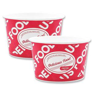 850cc 일회용 종이용기 100개 일회용 종이그릇 컵밥 라면 포장용기 밥그릇 국그릇
