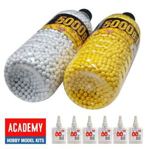 (당일발송) 아카데미 프라모델 조립 전차 탱크 비비탄 6mm 5000발 PET병 BB탄알