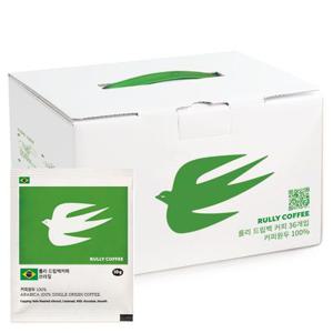 [룰리커피] 드립백 커피 핸드드립 디카페인 콜롬비아 36개입
