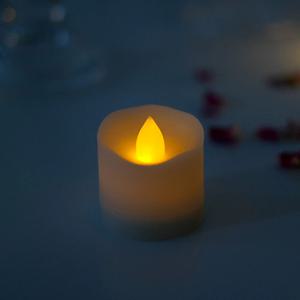 LED 초 미니 촛불 조명 전자 양초 티라이트 캔들 - 무광옐로우