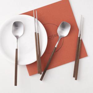 메이플우드 사각 수저세트