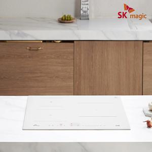 빌트인 화이트 3구 인덕션 IHR-B32A3 파워부스트