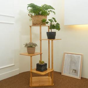 대나무 화분정리대 인테리어 유닛 선반 5단 B120