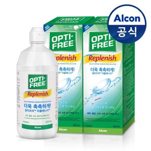 렌즈세척액 리플레니시 420ml*2개