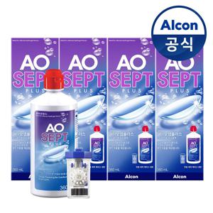 알콘 에이오셉 플러스 360ml*4개 하드렌즈 드림렌즈 세척액