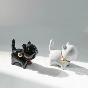 고양이인형 도자기 장식품 행운 모형 리얼 장식 인테리어소품