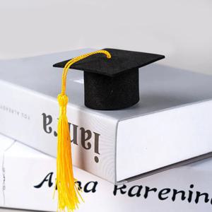 졸업식 필수템 미니 학사모 장식 모형 옐로우 10개입