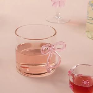 러브소르베 리본핸들 내열유리잔 400ml