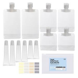 여행용 공병 파우치 립튜브 세트 화장품소분 비행기 기내용 트래블키트 액체