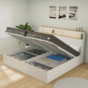 제니 리프트업 패밀리침대 SS+SS 수납프레임