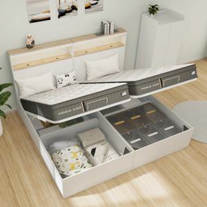 제니 리프트업 패밀리침대 Q+SS 수납프레임