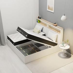 제니 리프트업 패밀리침대 Q + Q 수납프레임