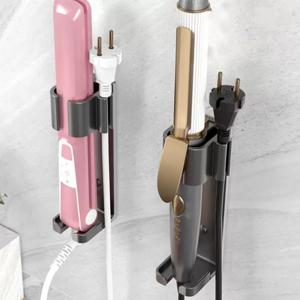 무타공 고데기 거치대 드라이 걸이 홀더 욕실 정리 홀더