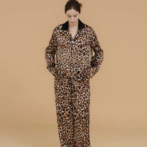 레오파드 실크 파자마 & 파우치
