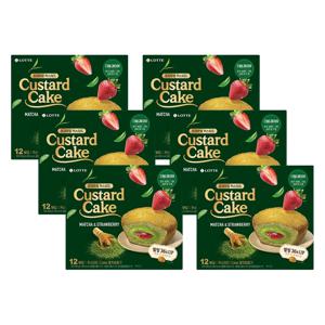 카스타드 Cake 말차&딸기 288g x6개