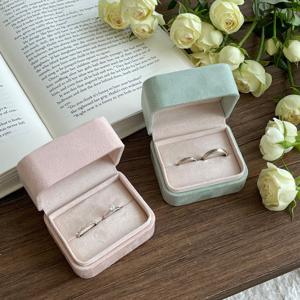 마론 반지케이스 웨딩촬영 프로포즈 커플링 화동 쥬얼리 보관함 벨벳 스웨이드