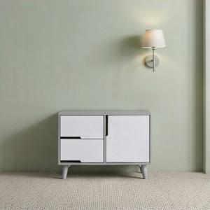 2단 핸들리스 믹스 서랍장 도어형 서랍형 수납장 800 BHMVF