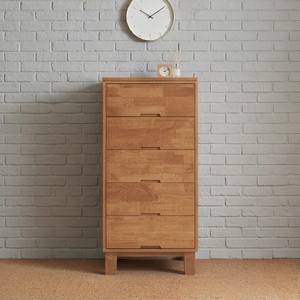 고무나무 원목 5단 서랍장 옷수납장 600 BHSBL