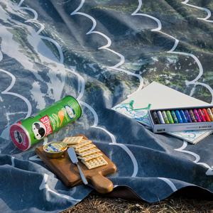 두들웨이브 피크닉매트 단면방수 휴대용 경량 감성 대형 돗자리 비치매트 나들이 소풍