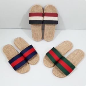 삼선 라탄 슬리퍼 왕골 실내화 여름 거실화 사무실슬리퍼