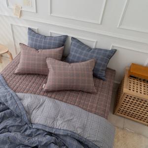 베이 모달 체크 간절기이불 휴비스 실크 라지킹 침구