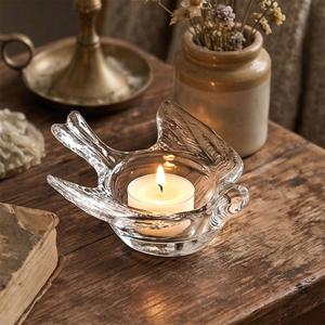 루미에르 앙쥬 유리 새 오브제 티라이트 캔들 홀더 인테리어 소품 감성 집들이 선물