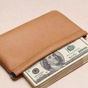 PU 가죽 소프트 파우치 지갑 여권 장지갑(3color) DD-13402