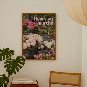 감성 꽃포스터 빈티지 유럽풍경 인테리어포스터 액자 Bloom Market